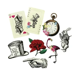 Alice in Wonderland Cutout Decorations 8ct