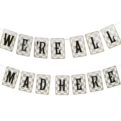 Alice in Wonderland We're All Mad Here Banner 10ft
