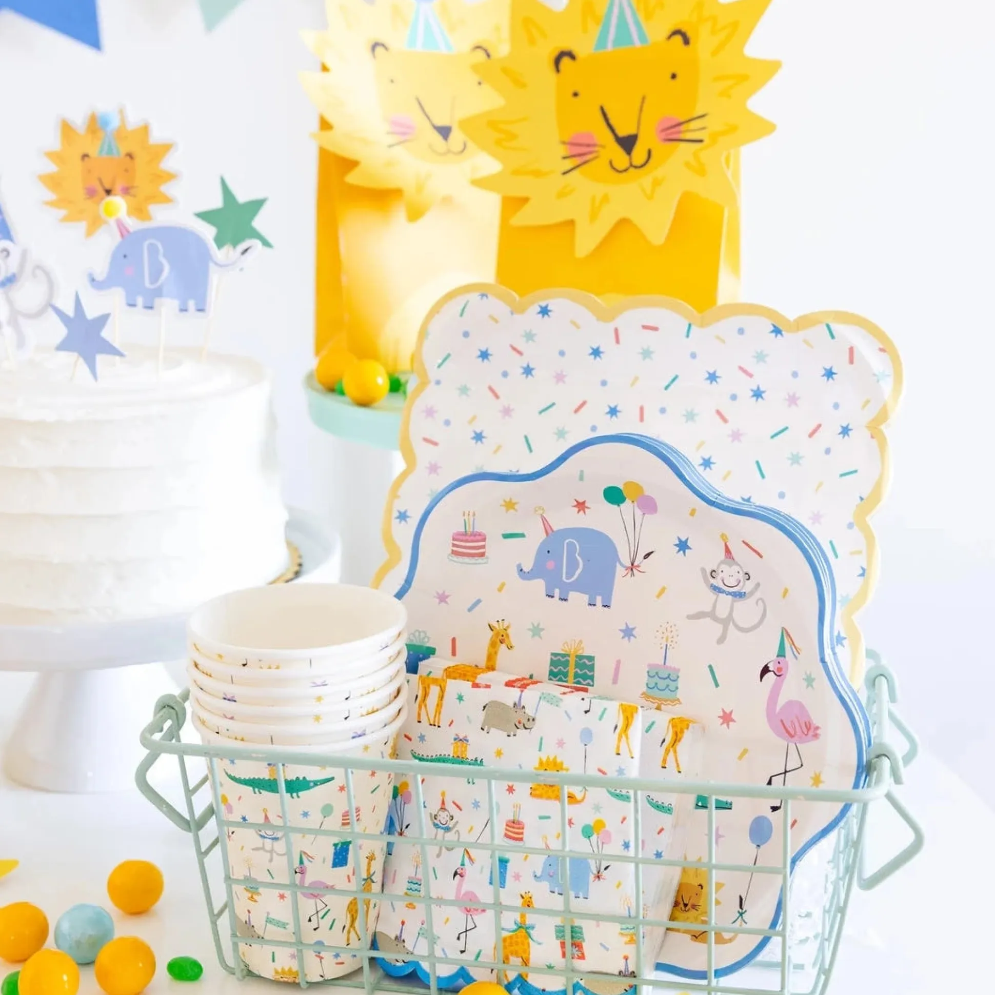 Animal Party Lunch Plates 8ct