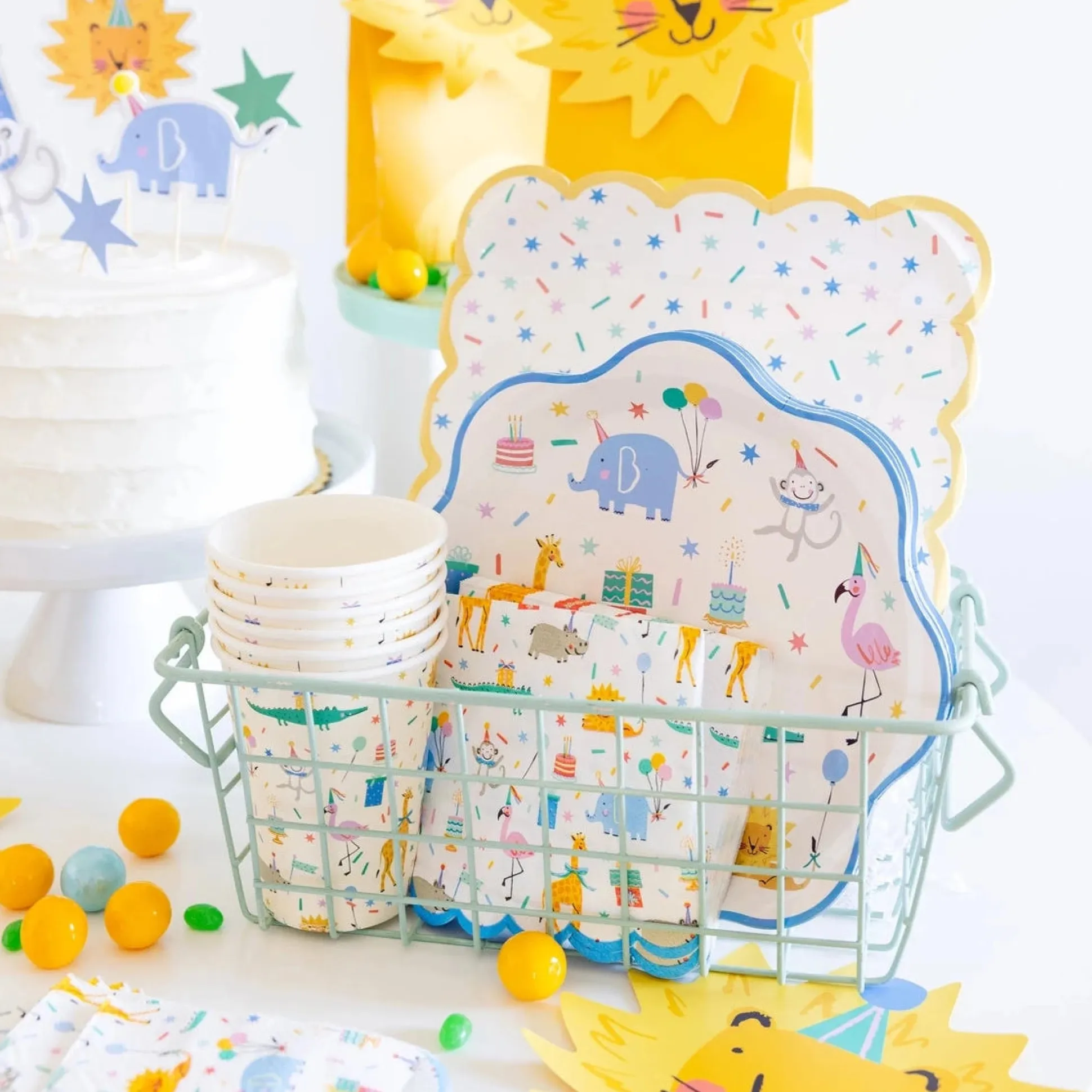 Animal Party Paper Cups 8ct