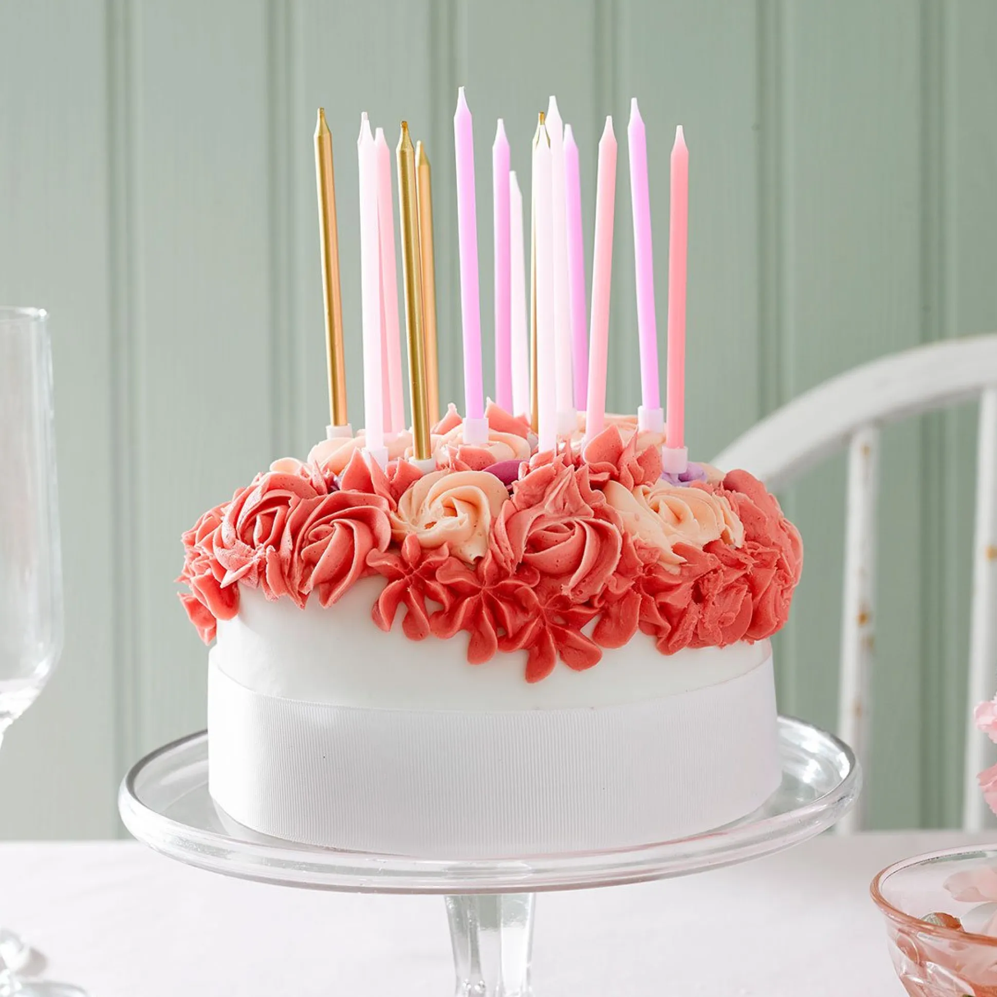 Assorted Pink Birthday Candles