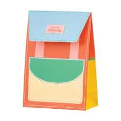 Backpack Shaped Treat Bags & Stickers 8ct