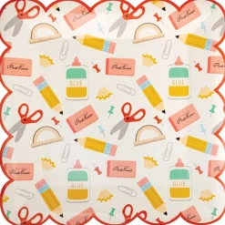 Back To School Icons Dinner Plates 8ct