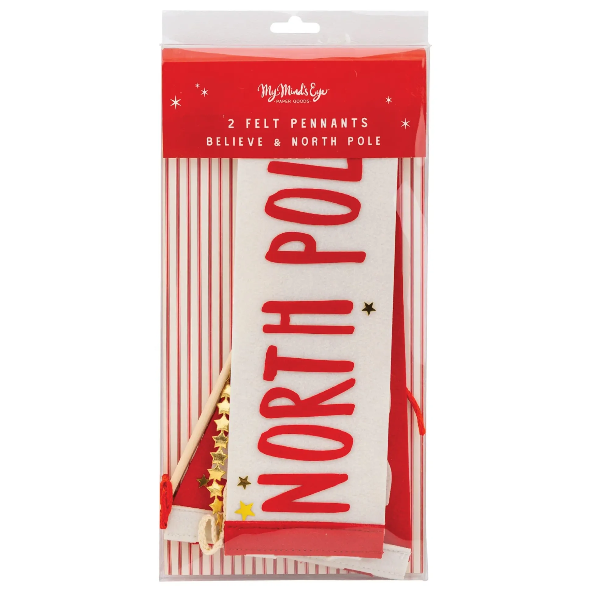 Believe & North Pole Felt Pennant Set
