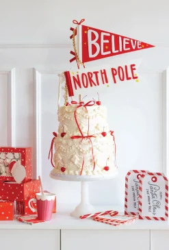 Believe & North Pole Felt Pennant Set