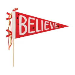 Believe & North Pole Felt Pennant Set