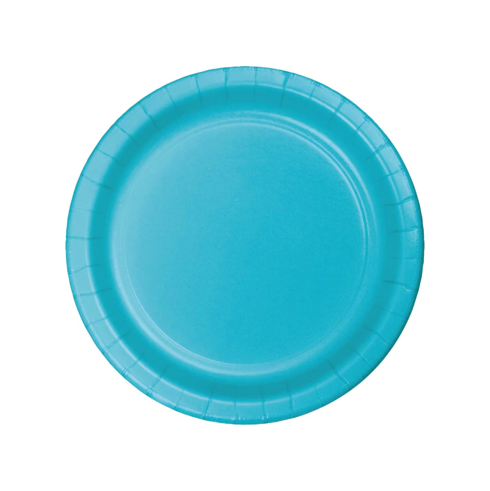 Bermuda Blue Paper Dessert Plates 24ct