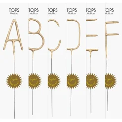Big Golden Sparkler Letters, A-Z, &