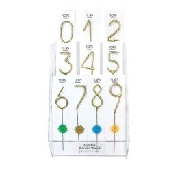 Big Gold Number Sparkler 0-9