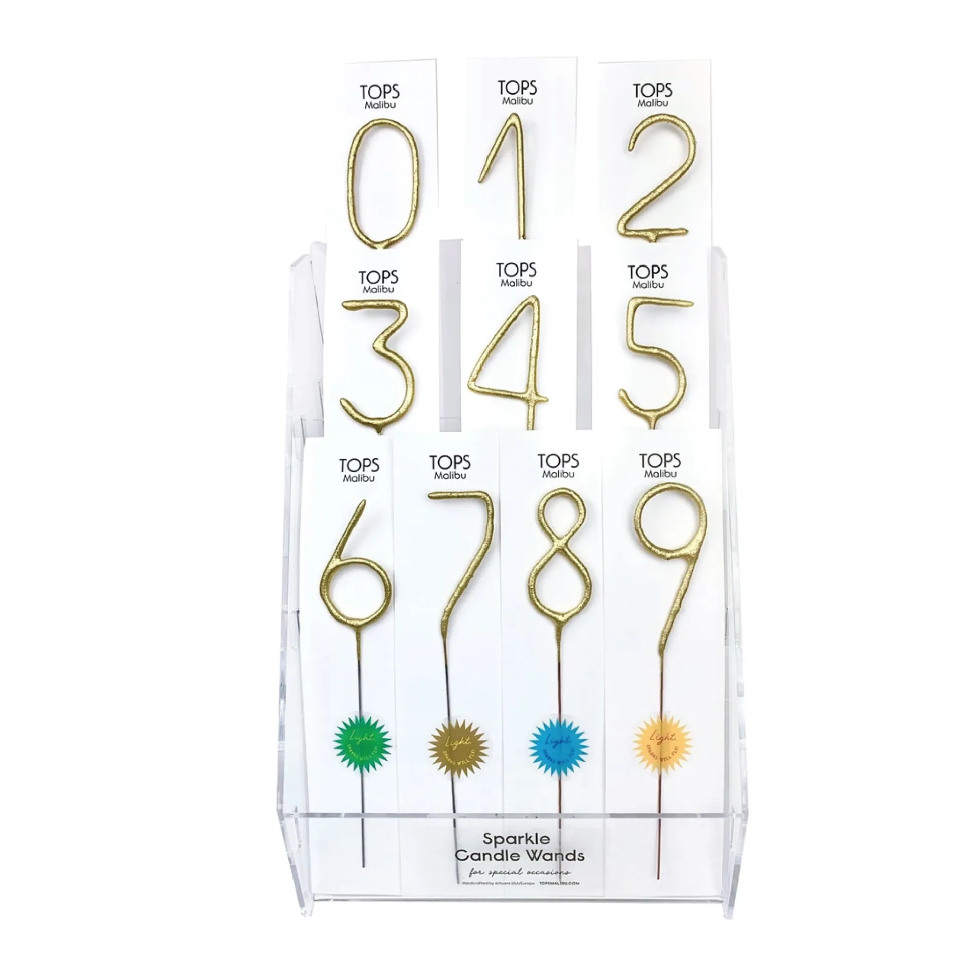 Big Gold Number Sparkler 0-9