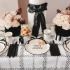 Black Bow Birthday Lunch Plates 6ct
