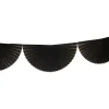 Black Bunting Fan Garland 10ft