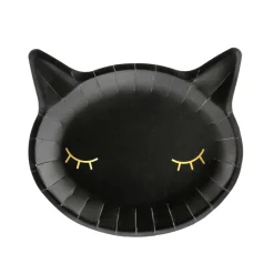 Black Cat Lunch Plates 6ct