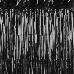 Black Fringe Curtain