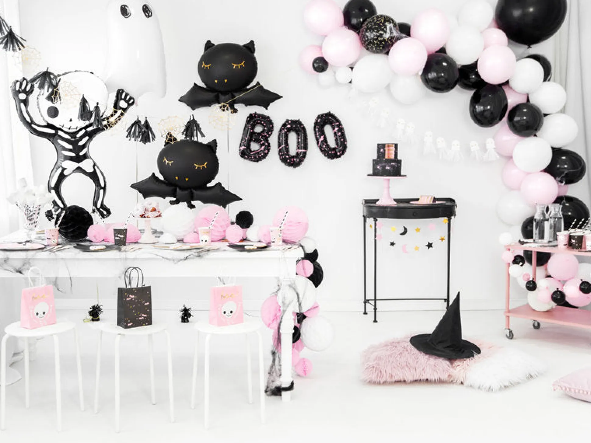Black Halloween Bat Balloon 20.5in