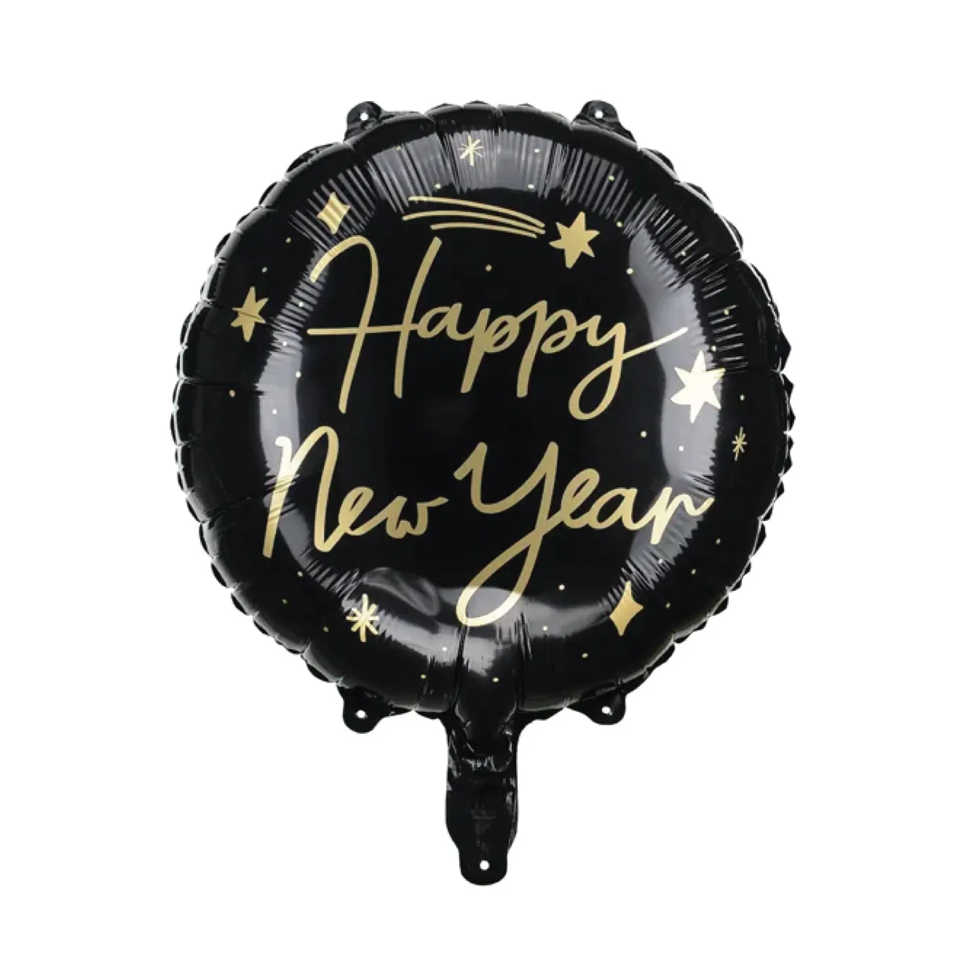 Black Happy New Year Foil Balloon