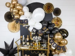 Black Happy New Year Foil Balloon