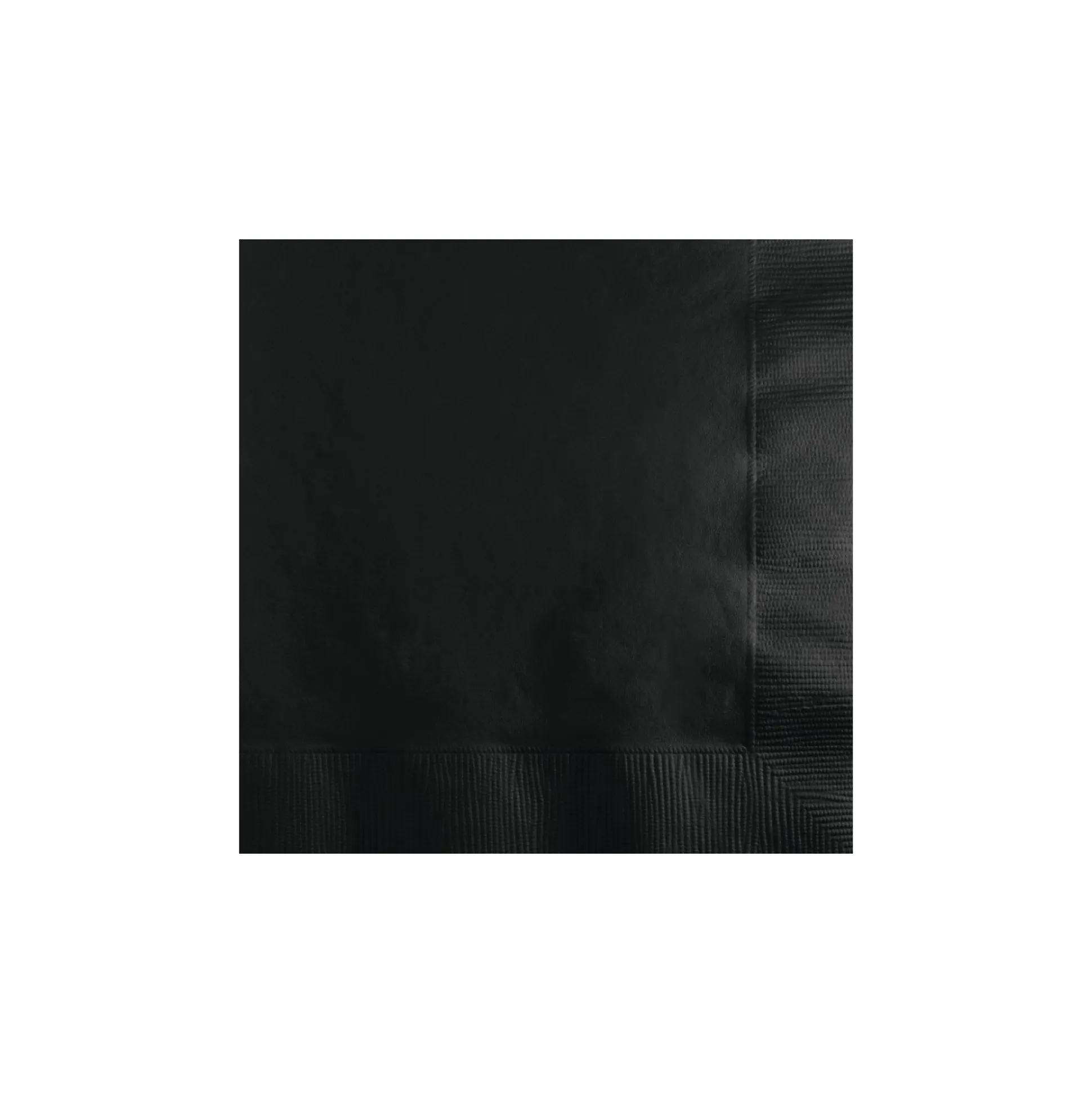 Black Paper Dessert Napkins 20ct