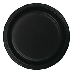 Black Paper Lunch Plates 8ct