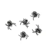 Black Plastic Spiders 10ct