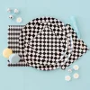 Black & White Checkered Dessert Napkins 20ct