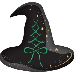 Black Witch Hat Dinner Plates 8ct