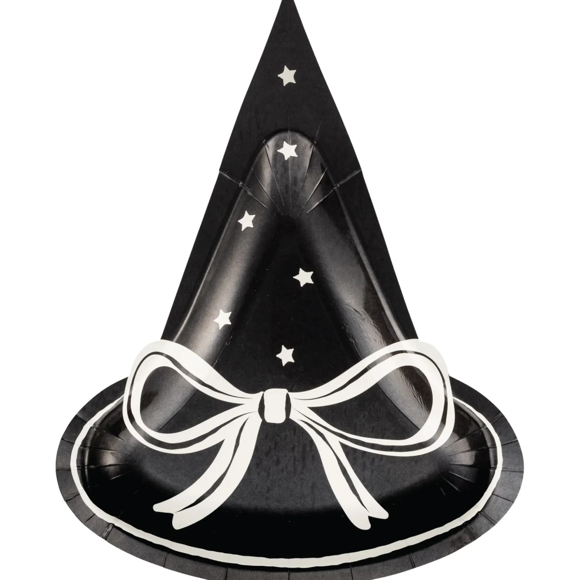 Black Witch Hat Halloween Dessert Plates 8ct