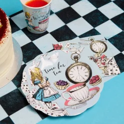 Blue Alice in Wonderland Dessert Napkins 20ct
