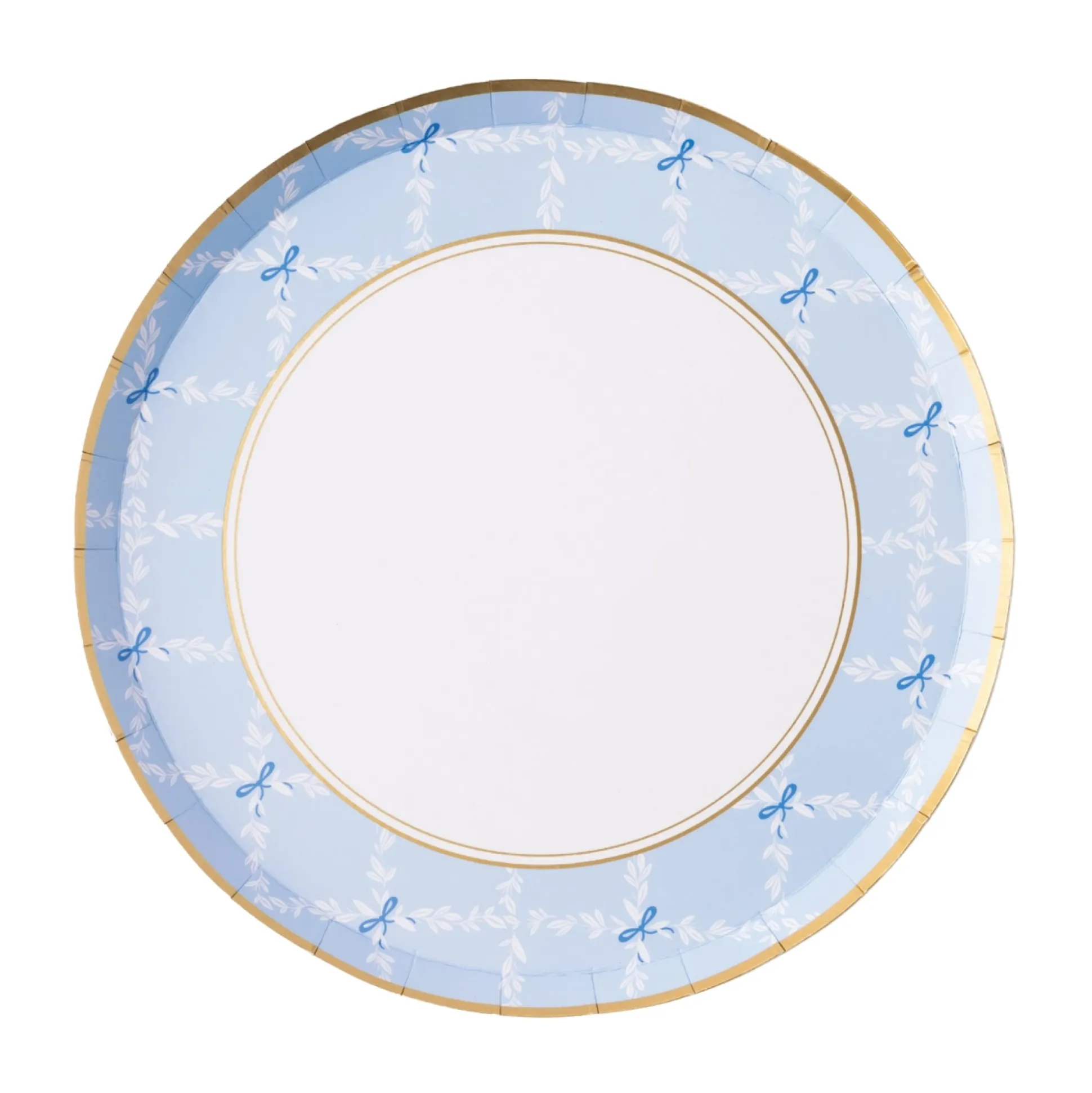 Blue Bow Trellis Dessert Plates 8ct
