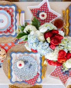 Blue Ditsy Floral Lunch Plates 8ct