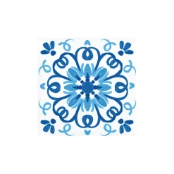 Blue Mediterranean Tile Dessert Napkins 16ct
