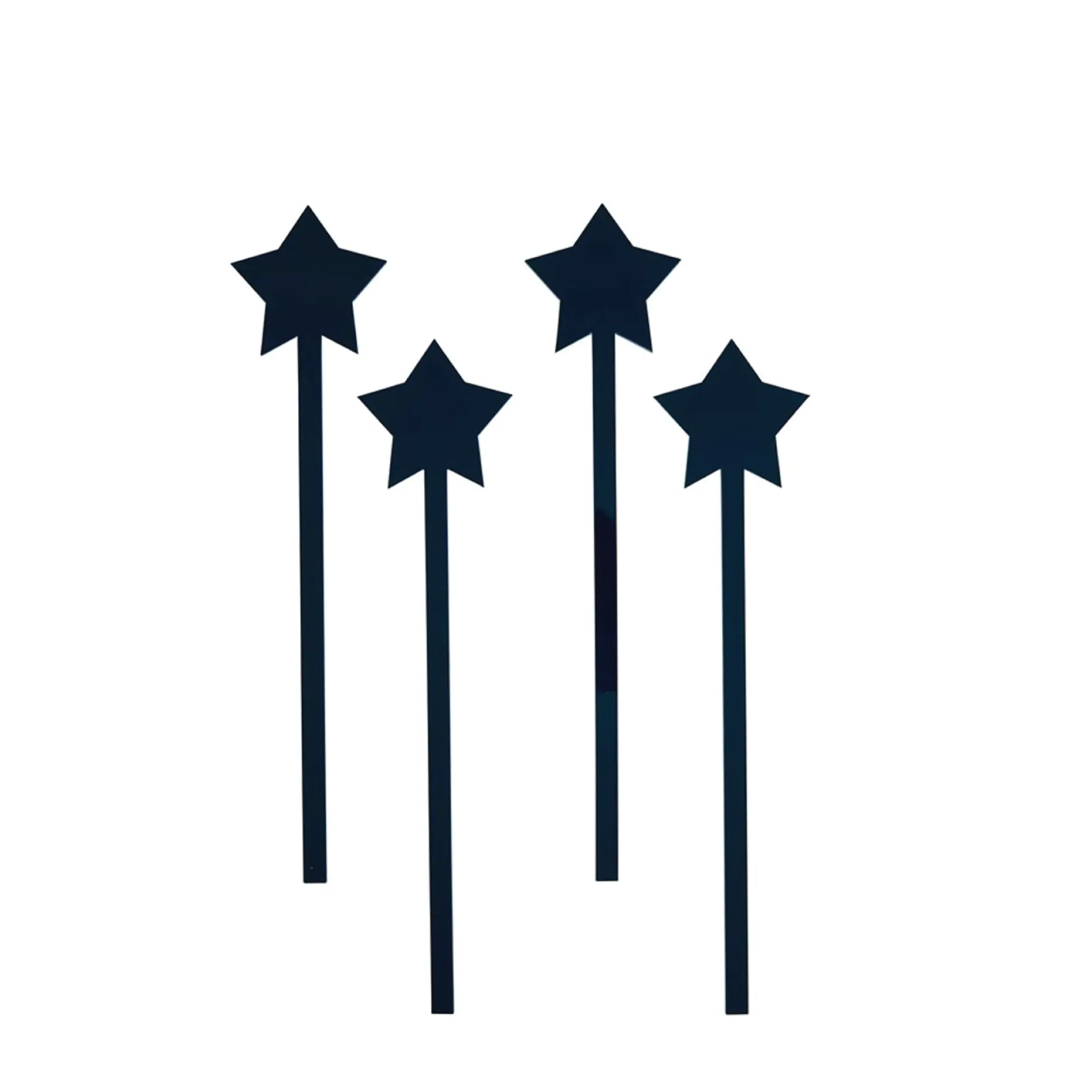 Blue Star Acrylic Drink Stirrers 4ct