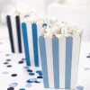Blue Striped Popcorn Boxes 6ct