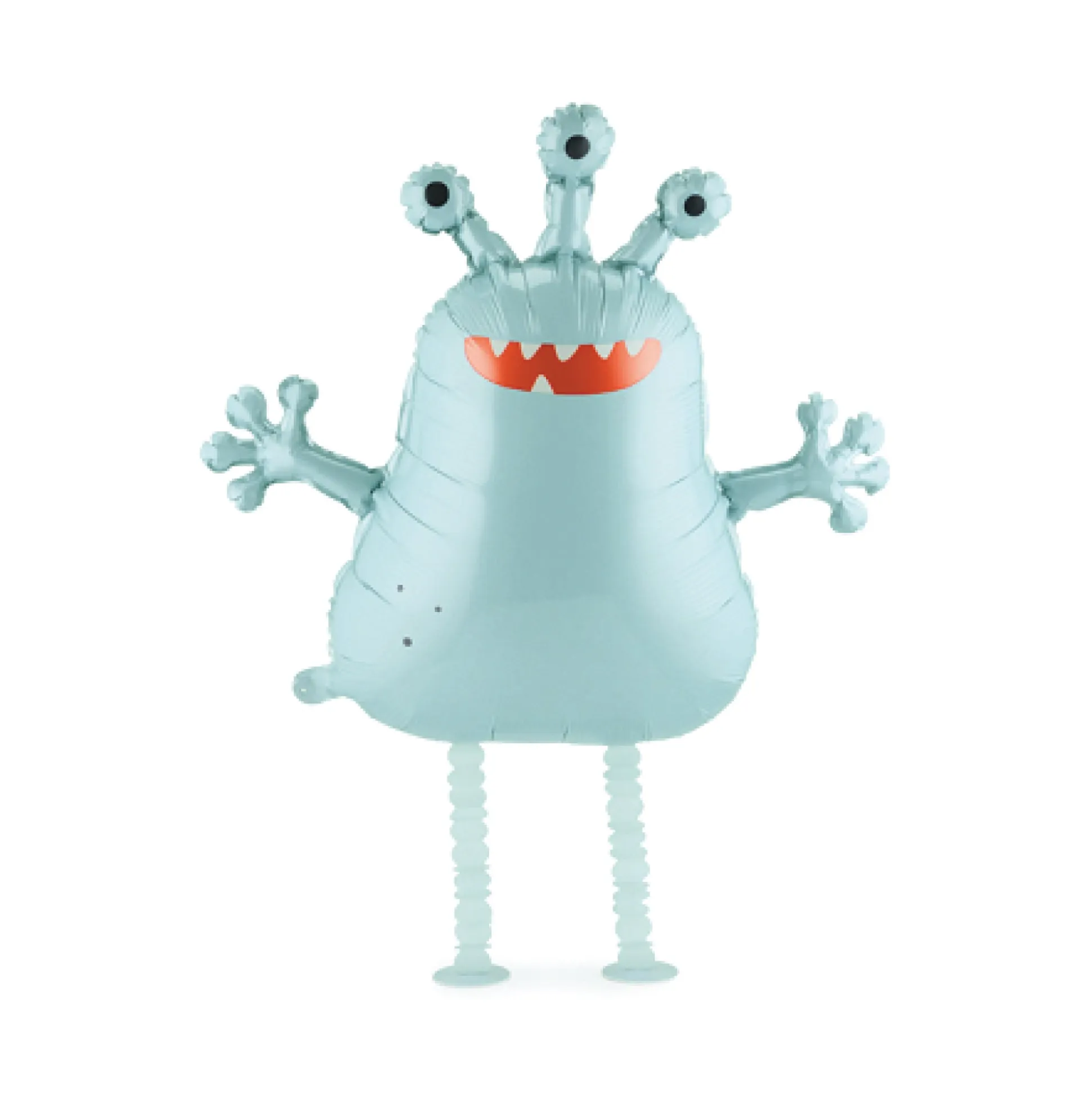 Blue Walking Alien Foil Balloon 23in