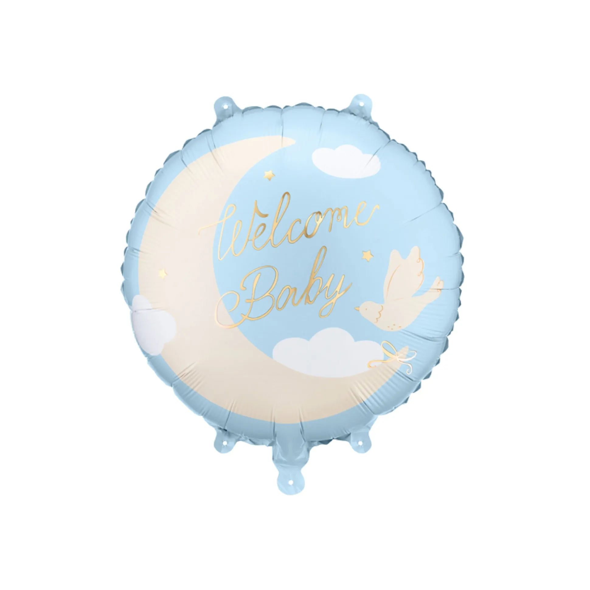 Blue Welcome Baby Foil Balloon 14in