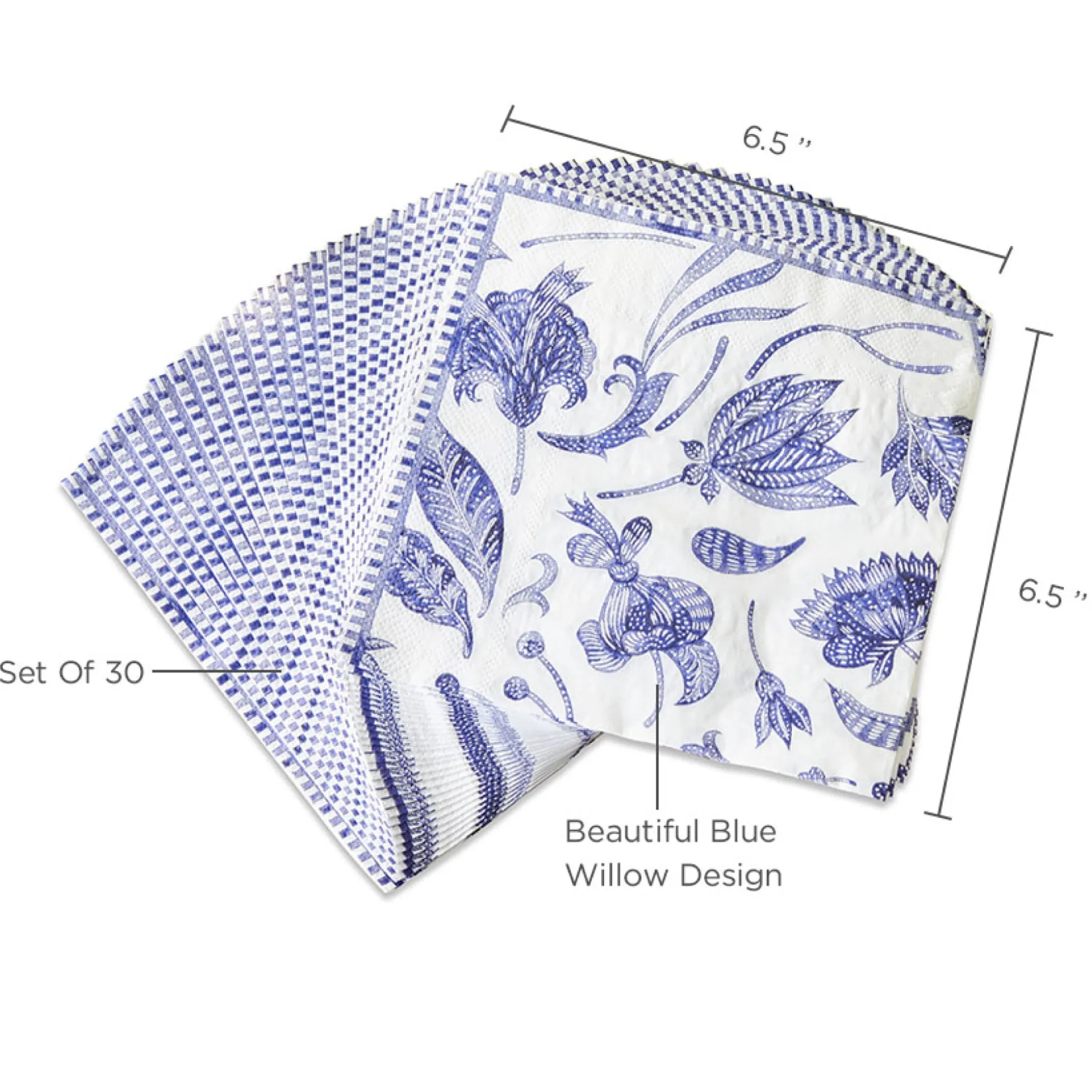 Blue Willow Lunch Napkins 30ct