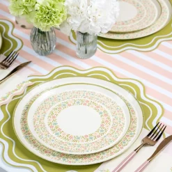 Blush Pink Striped Table Runner 10ft