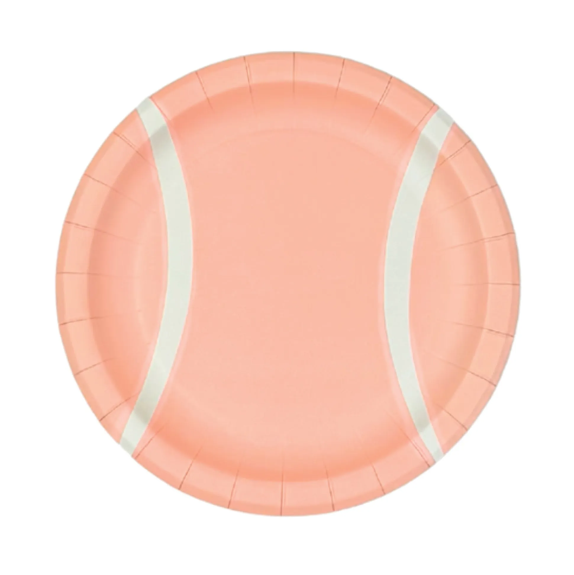 Blush Pink Tennis Ball Dessert Plates 8ct