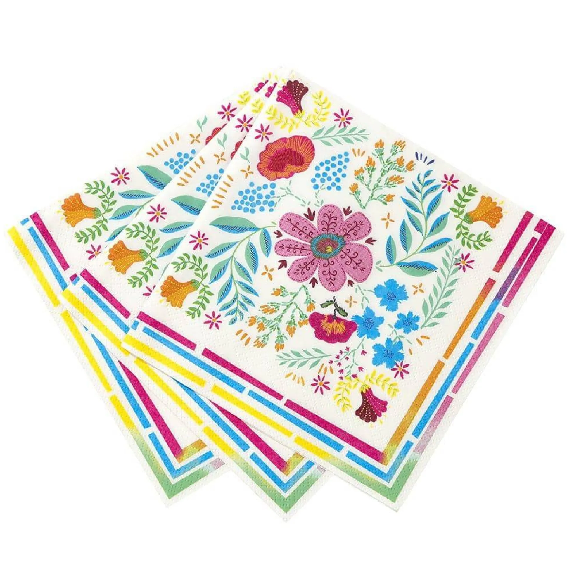 Boho Floral Lunch Napkins 20ct