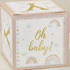 Boho Rainbow Baby Block Decorations