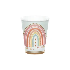 Boho Rainbow Paper Cups 8ct