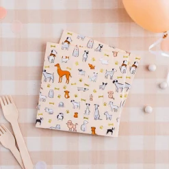 Bow Wow Dog Lunch Napkins 16ct