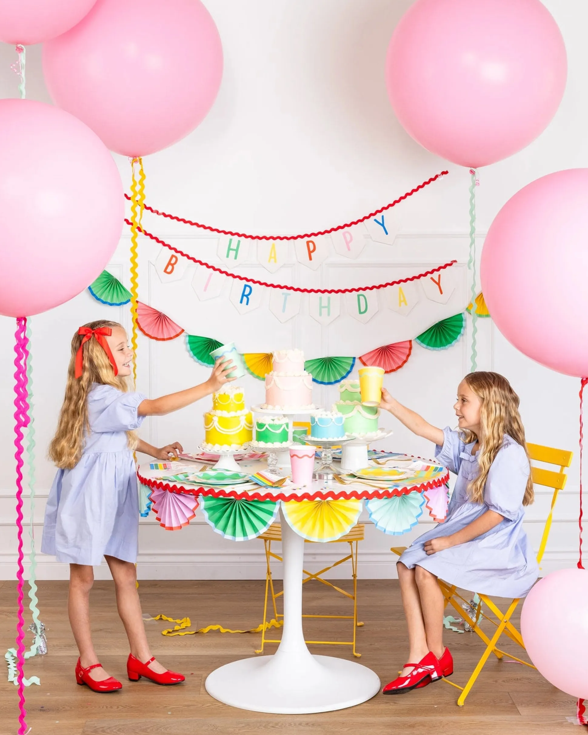 Bright Birthday Party Paper Cups 8ct