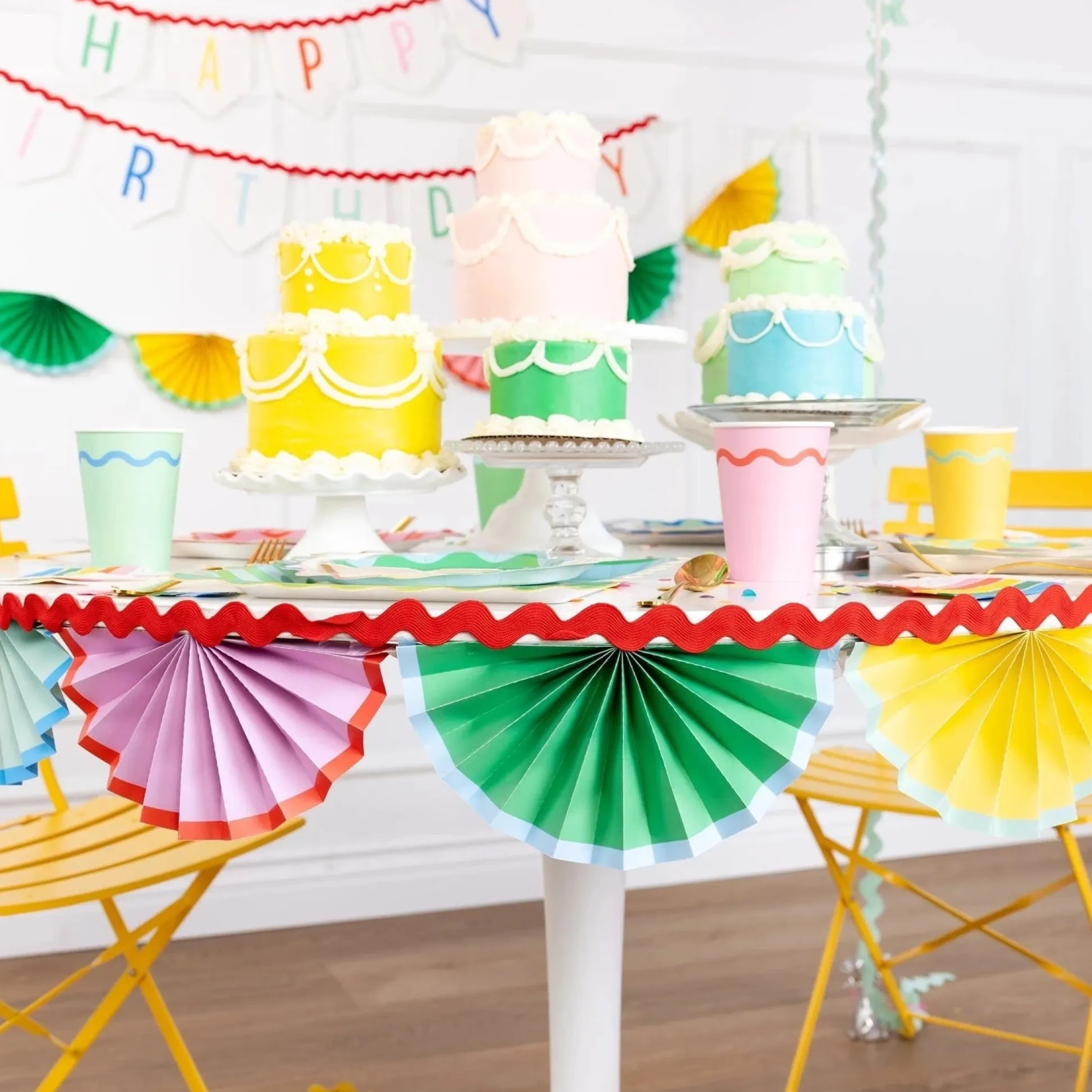 Bright Birthday Party Paper Cups 8ct