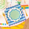 Bright Birthday Ric Rac Edge Dessert Plates 8ct