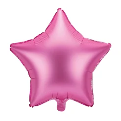 Bright Pink Star Foil Balloon 19in