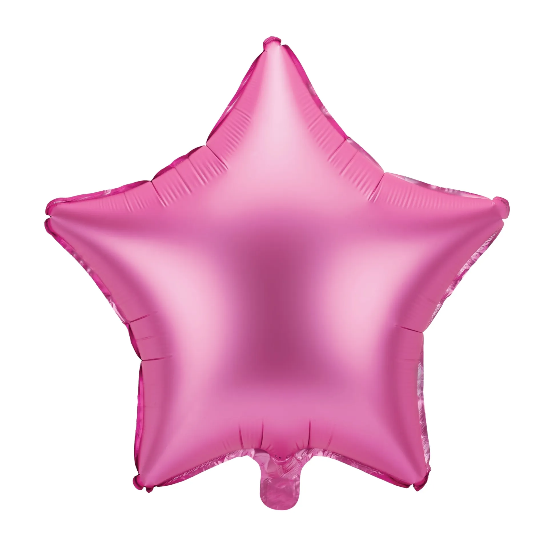 Bright Pink Star Foil Balloon 19in