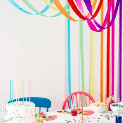 Bright Rainbow Party Streamers 7ct