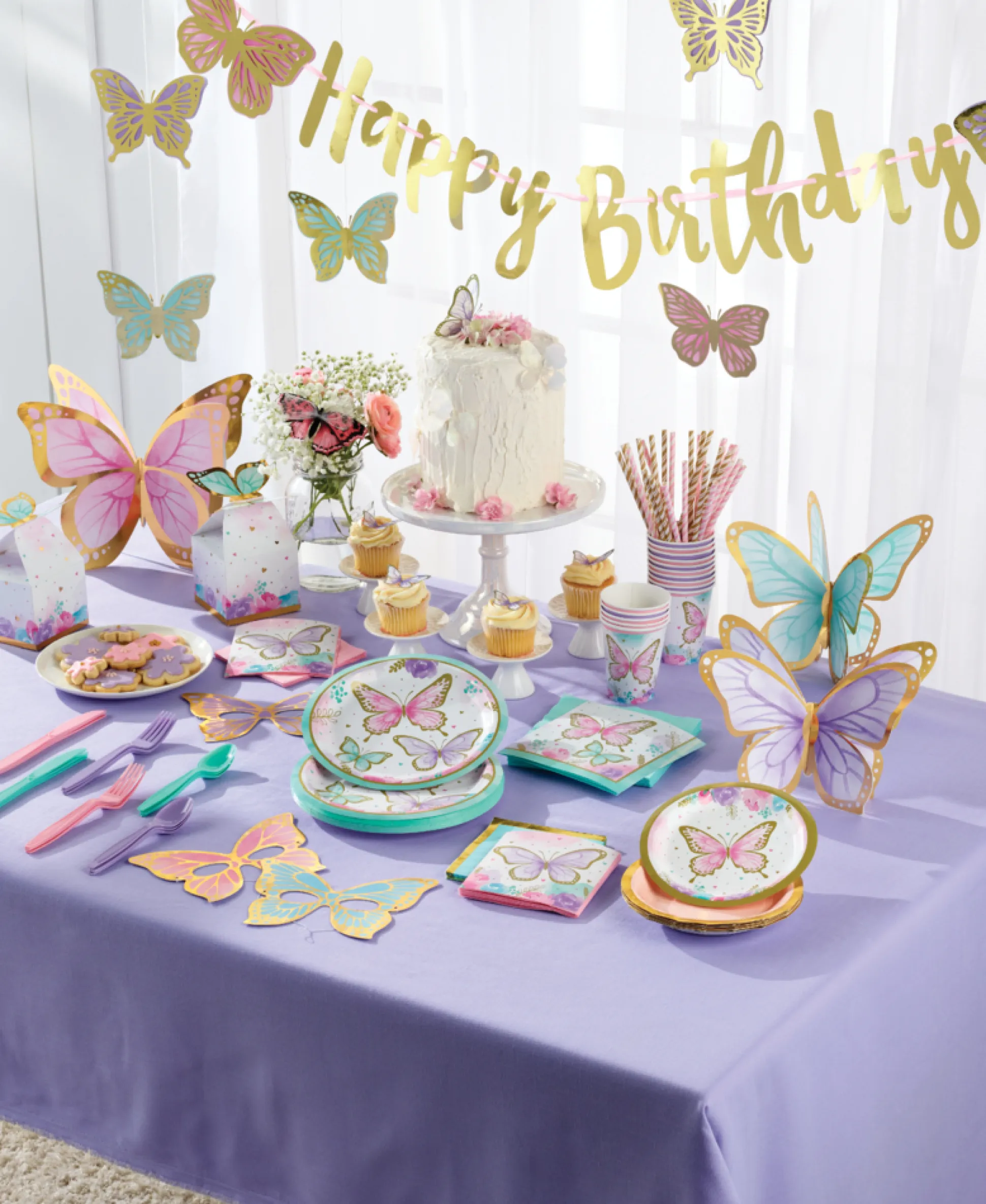 Butterfly Party Masks 8ct