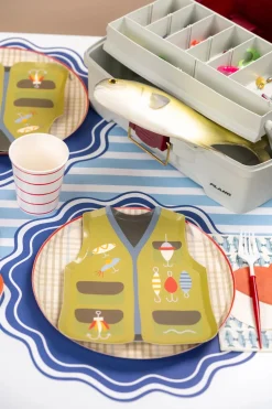 Camping Gingham Plaid Dinner Plates 8ct